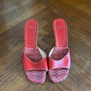 Vintage Coach Heeled Sandals